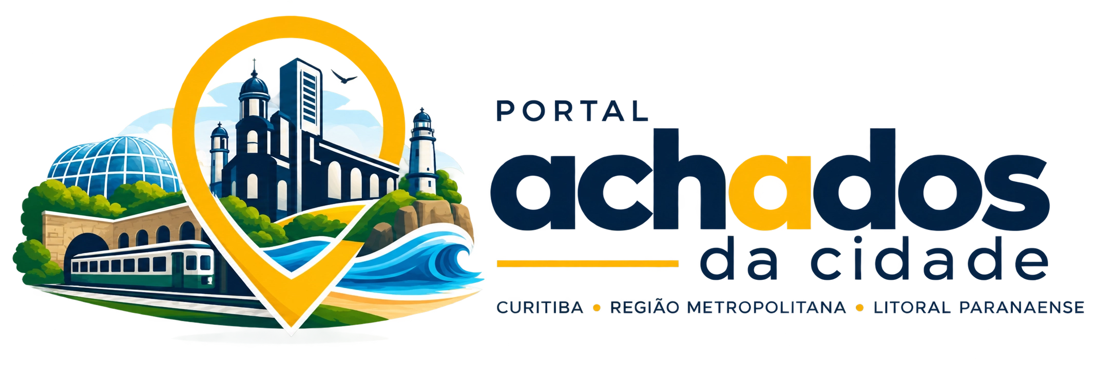 Logo oficial do Portal Achados da Cidade