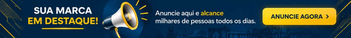 Banner anuncie no Portal Achados da Cidade com chamada Sua marca em destaque